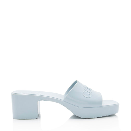 Gucci Rubber Slide Sandals - Size 10 / 40 (SHF-fylyXz)