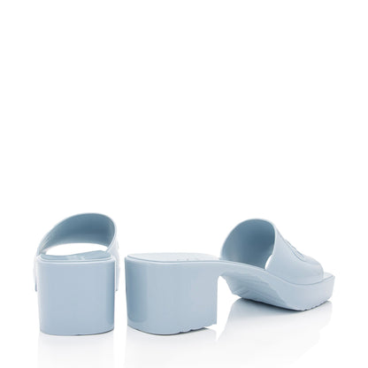 Gucci Rubber Slide Sandals - Size 10 / 40 (SHF-7TvM9V)