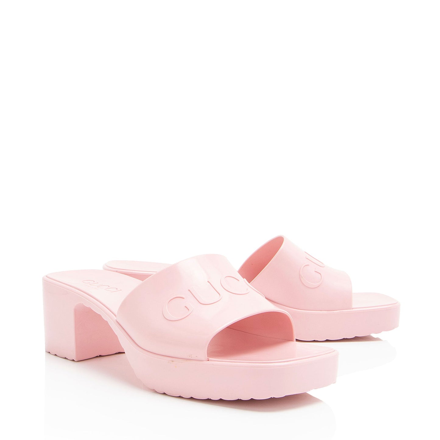 Gucci Rubber Slide Sandals - Size 6 / 36