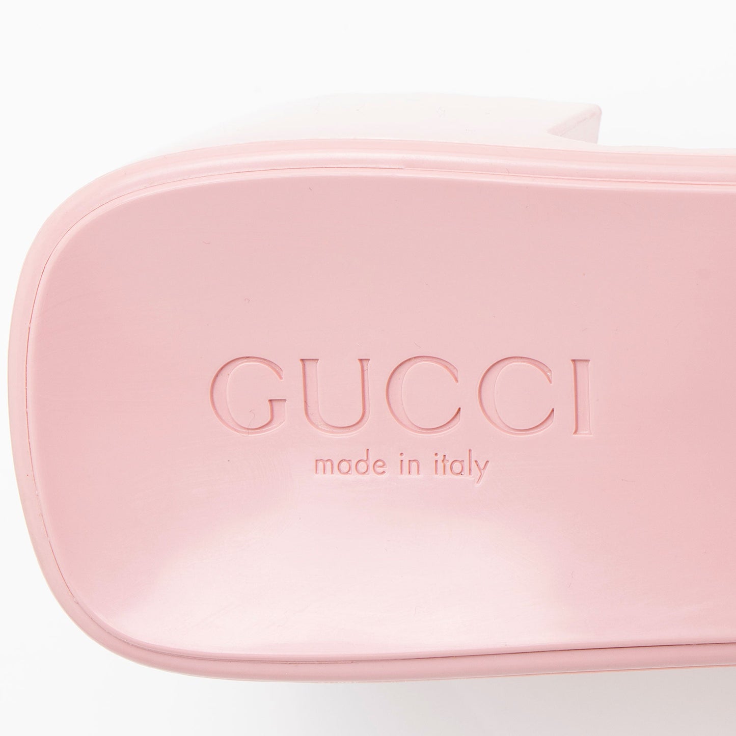 Gucci Rubber Slide Sandals - Size 7 / 37