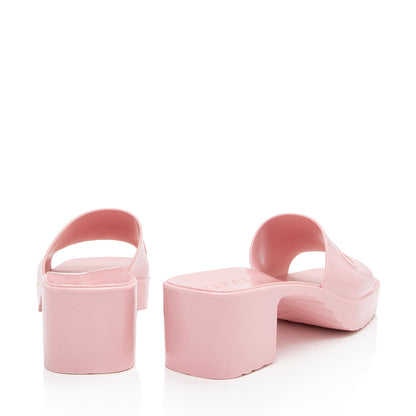 Gucci Rubber Slide Sandals - Size 8 / 38 (SHF-3JiCXP)