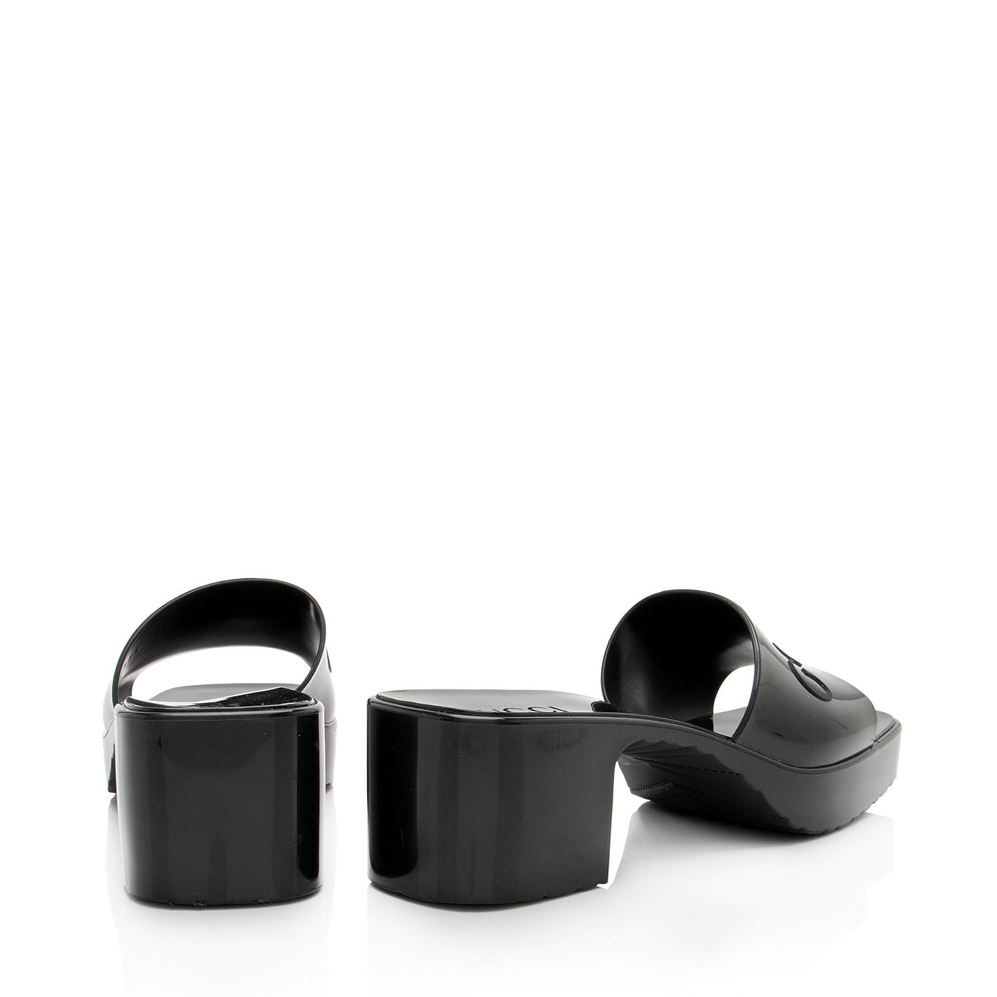 Gucci Rubber Slide Sandals - Size 8 / 38