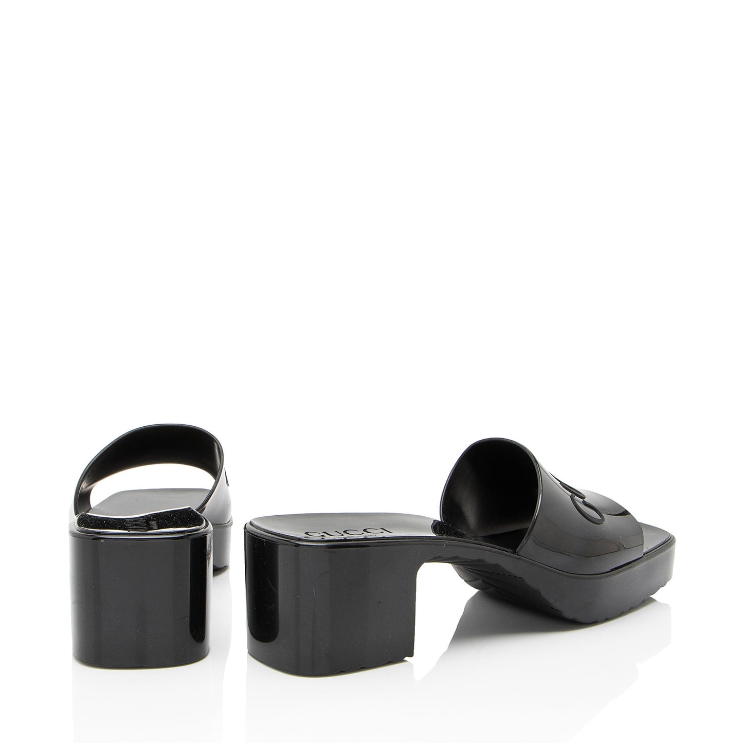 Gucci Rubber Slide Sandals - Size 9 / 39