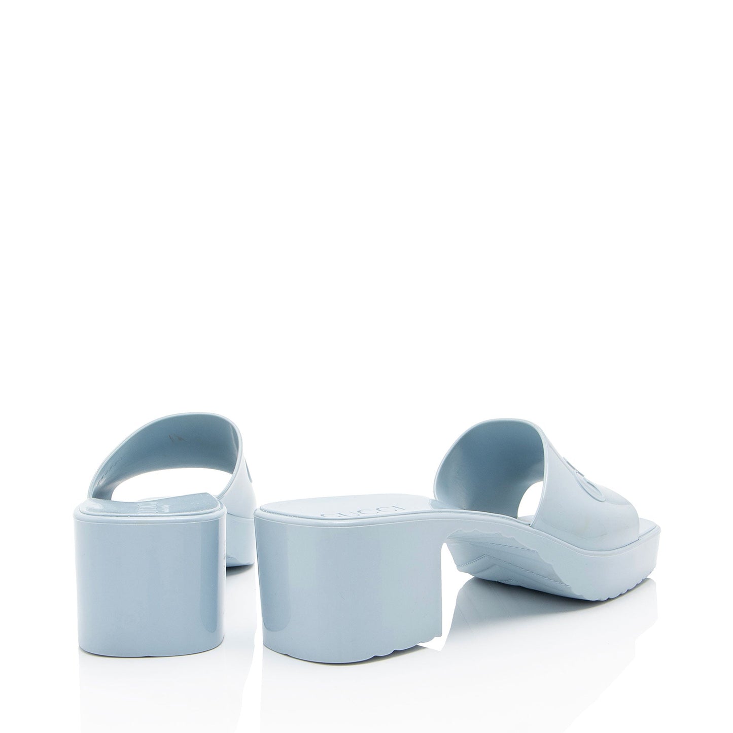 Gucci Rubber Slide Sandals - Size 9 / 39