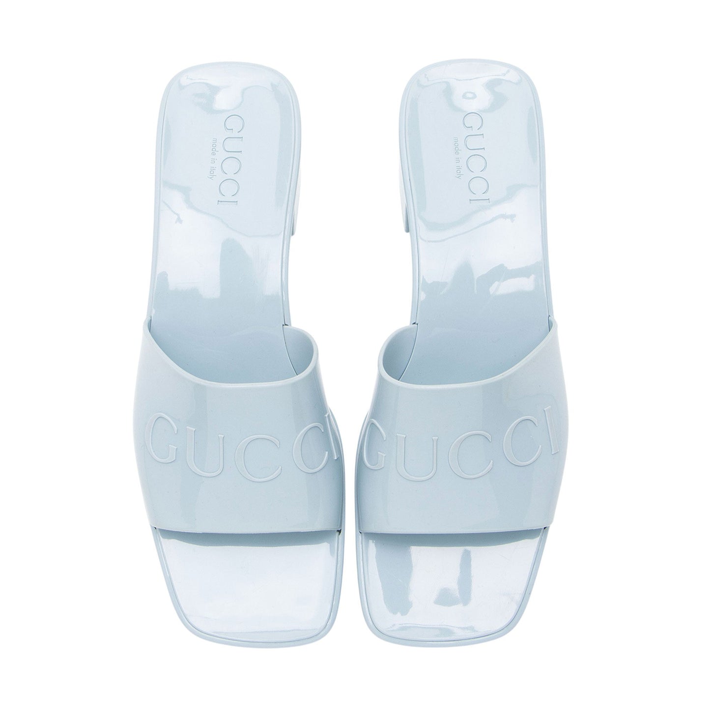 Gucci Rubber Slide Sandals - Size 9 / 39