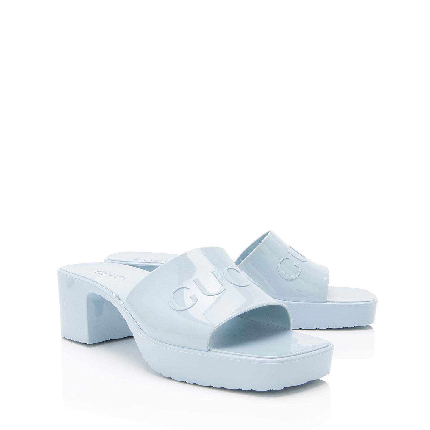 Gucci Rubber Slide Sandals - Size 9 / 39