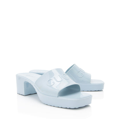 Gucci Rubber Slide Sandals - Size 9 / 39