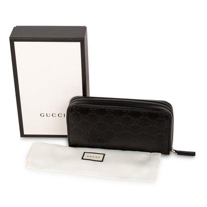 Gucci Signature GG Zip around large wallet