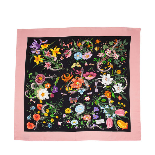 Gucci Silk Floral 90cm Scarf (SHF-P75IgE)
