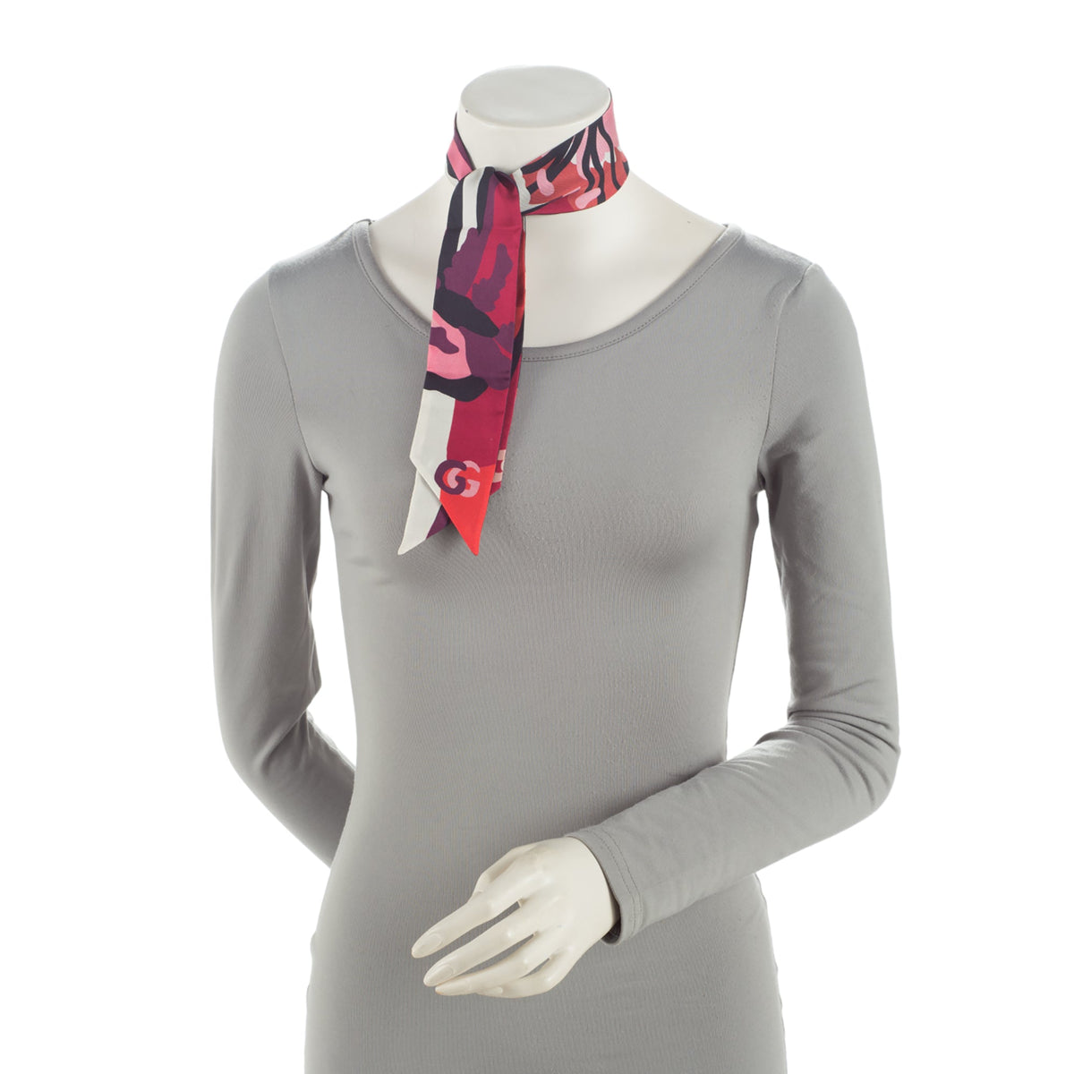 Gucci Silk Pop Fluo Neck Bow Scarf (SHF-7JHKcB)