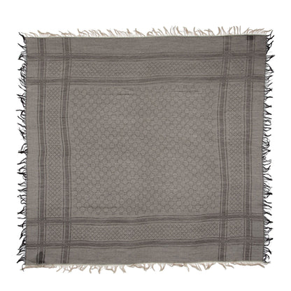 Gucci Silk Wool Monogram Diamante 140cm Shawl (SHF-E6gwxg)