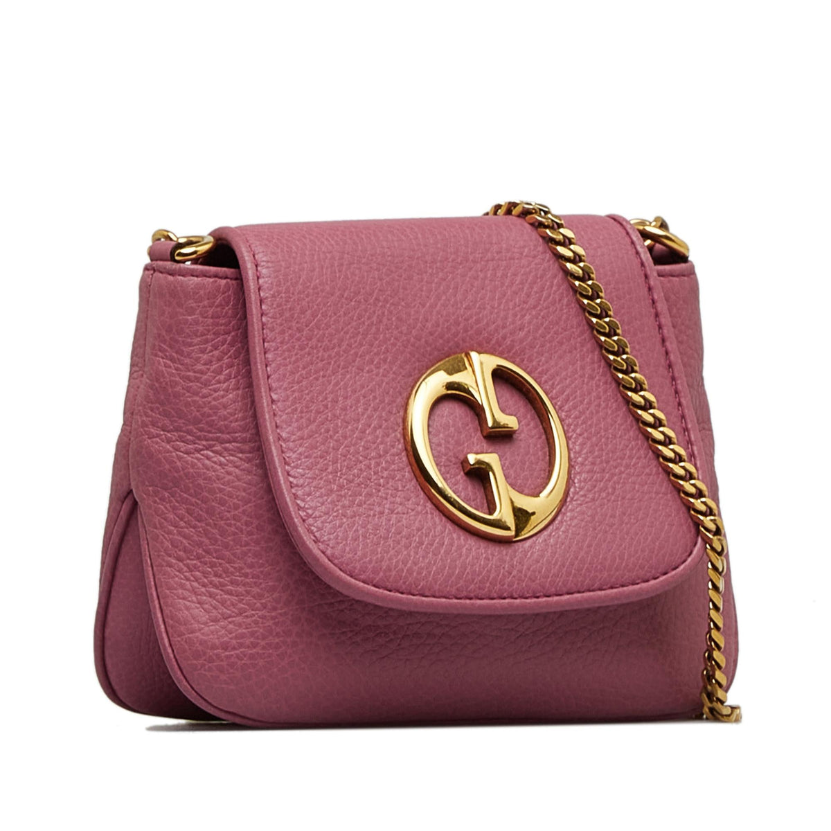 Gucci Small 1973 Leather Chain Crossbody bag (SHG-3UqCpK)