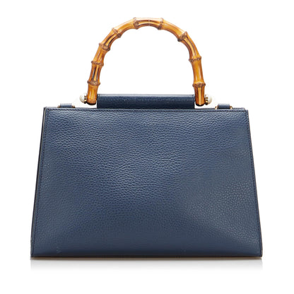Gucci Small Bamboo Nymphaea Satchel (SHG-m6Hp5z)