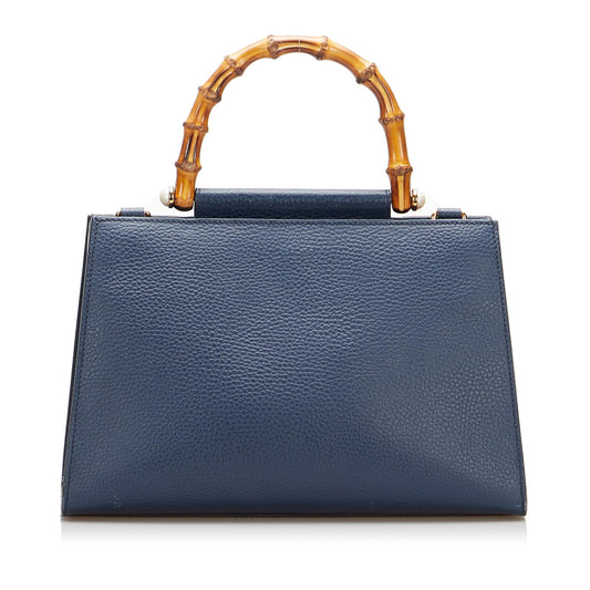 Gucci Small Bamboo Nymphaea Satchel (SHG-m6Hp5z)