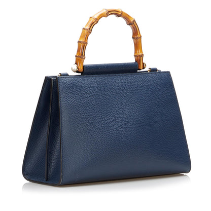 Gucci Small Bamboo Nymphaea Satchel (SHG-m6Hp5z)