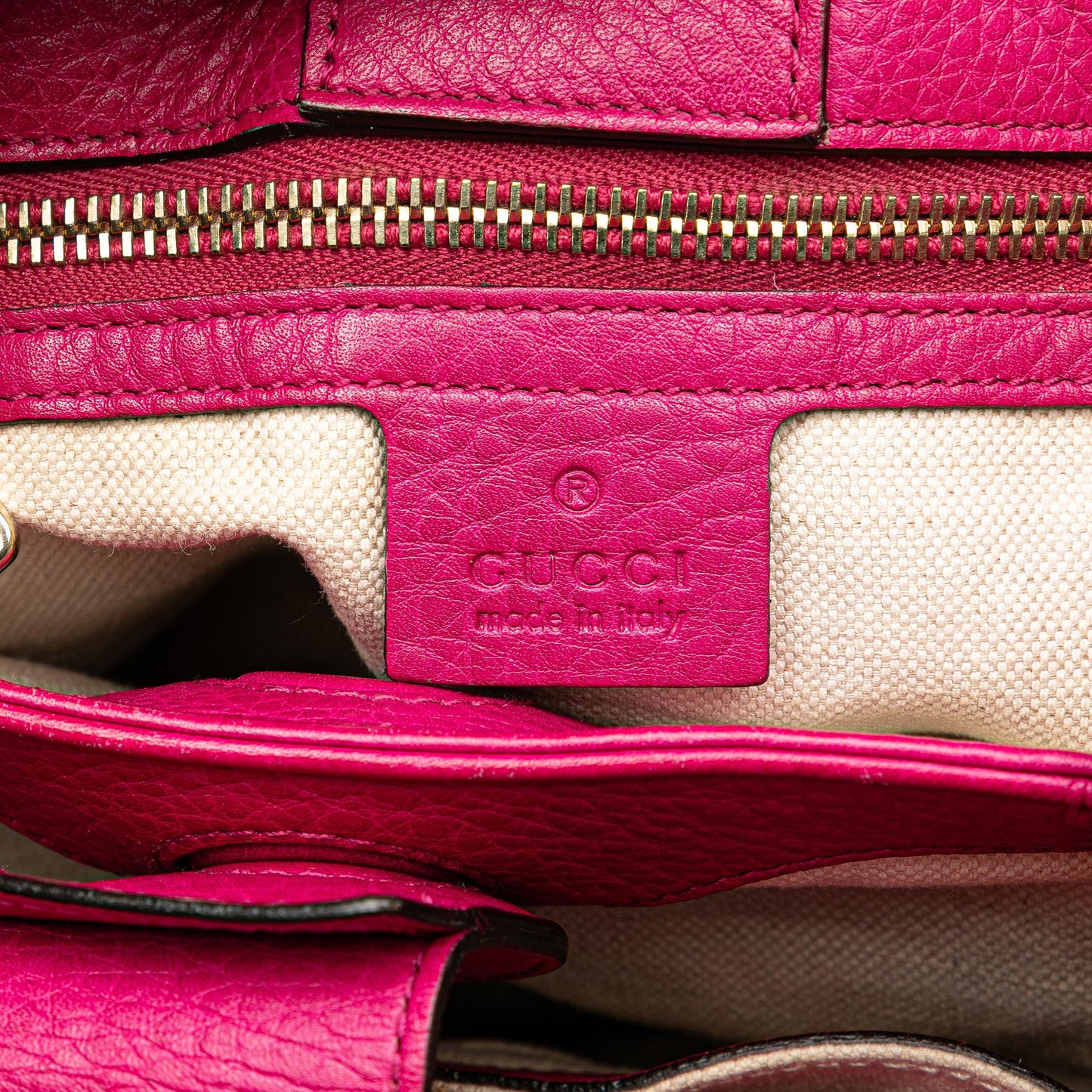 Gucci Small Calfskin Bamboo Shopper Satchel