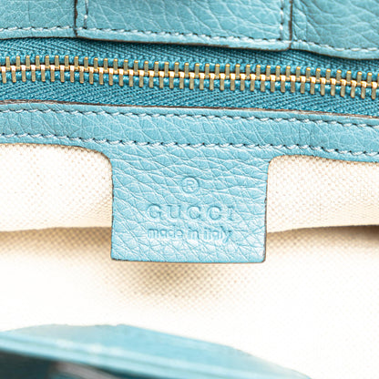Gucci Small Calfskin Bamboo Shopper Satchel