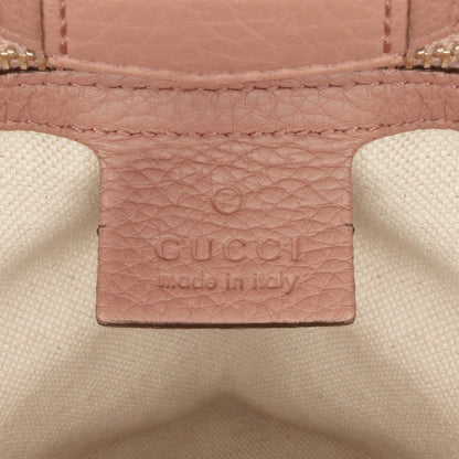 Gucci Small Calfskin Bamboo Shopper Satchel