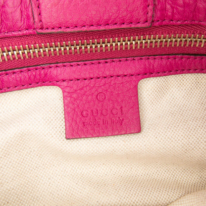Gucci Small Calfskin Bamboo Shopper Satchel