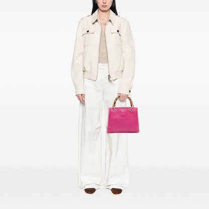 Gucci Small Calfskin Bamboo Shopper Satchel