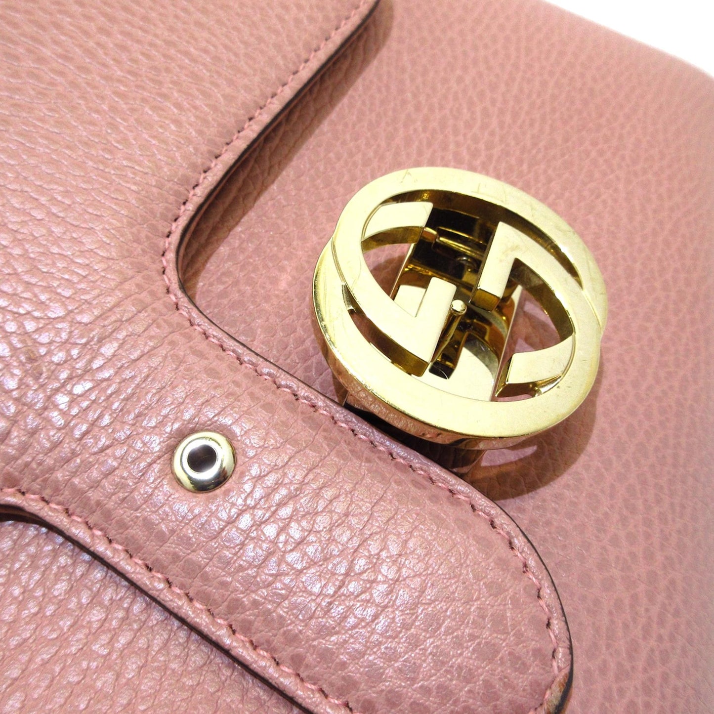 Gucci Small Dollar Calf Interlocking G Satchel (SHG-YSEfg1)