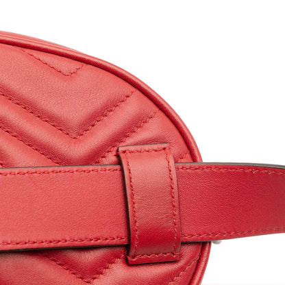 Gucci Small GG Marmont Matelasse Leather Belt Bag