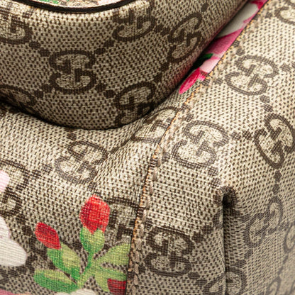 Gucci Small GG Supreme Blooms Single Buckle Backpack