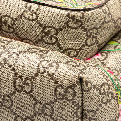 Gucci Small GG Supreme Blooms Single Buckle Backpack