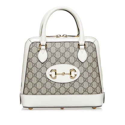 Gucci Small GG Supreme Horsebit 1955 Satchel