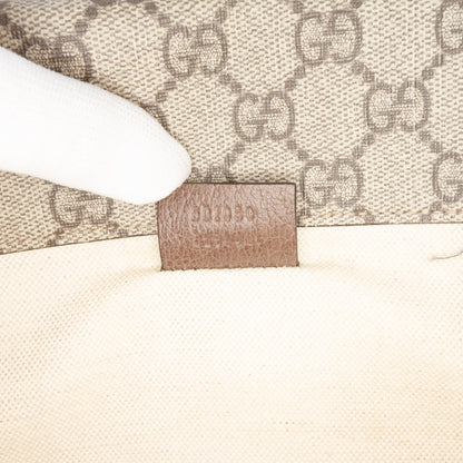 Gucci Small GG Supreme Web Neo Vintage Double Flap Messenger Bag