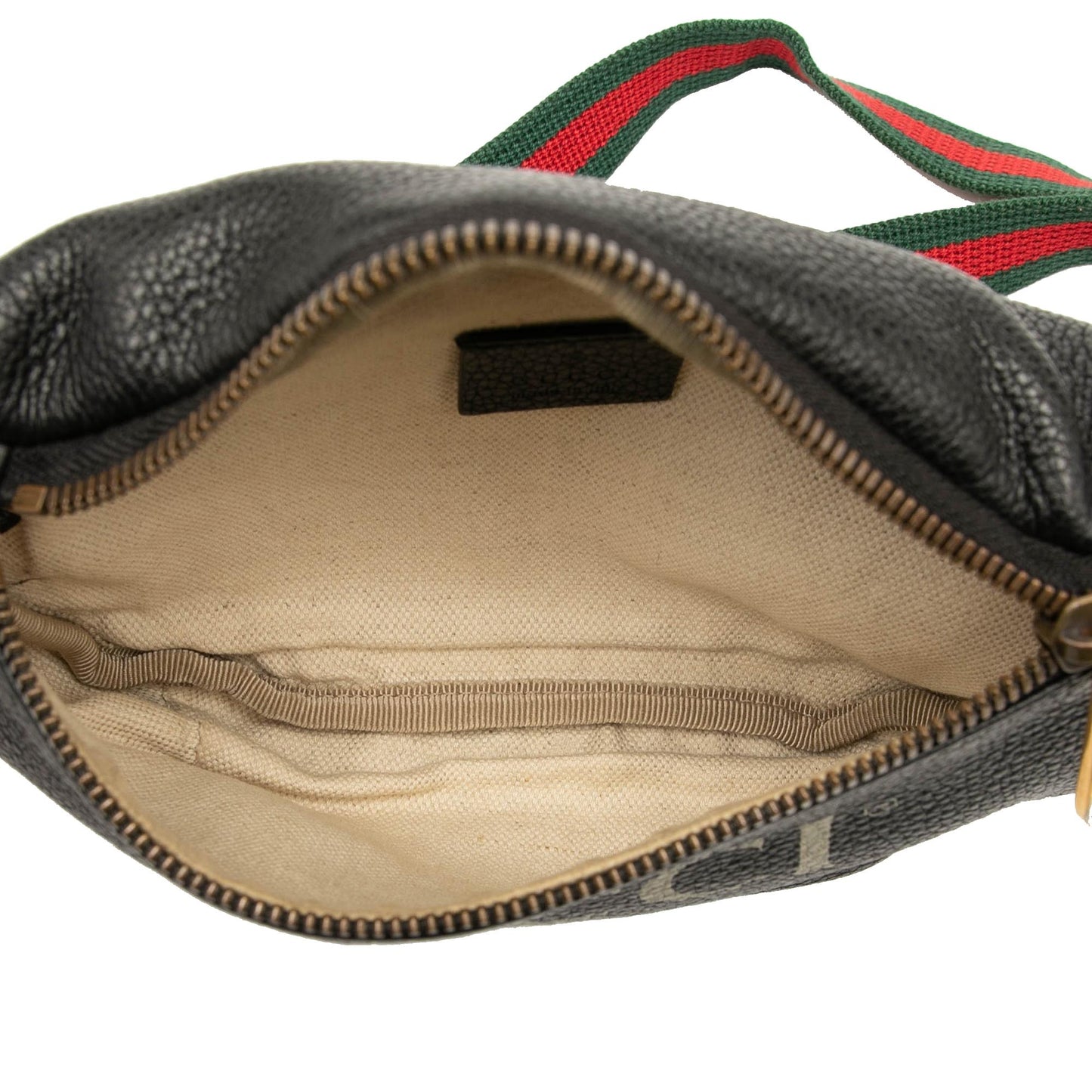 Gucci Small Grained Calfskin Logo Belt Bag