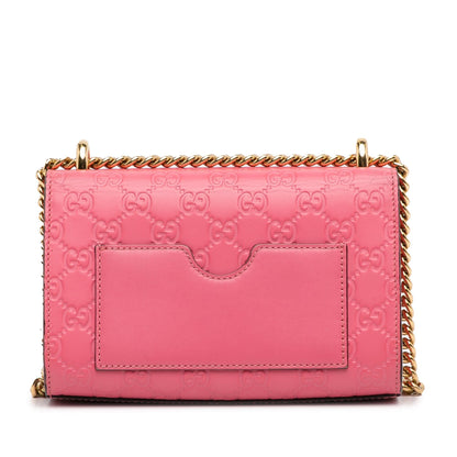 Gucci Small Guccissima Padlock Crossbody Bag (SHG-1P2MX2)