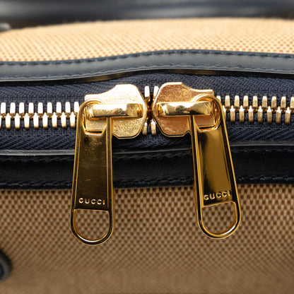Gucci Small Horsebit 1955 Canvas Top Handle (SHG-7XpLq2)