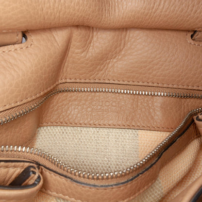 Gucci Small Leather Bamboo Daily Satchel