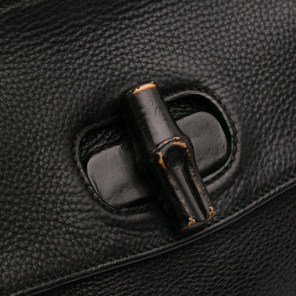 Gucci Small Leather Bamboo Daily Satchel
