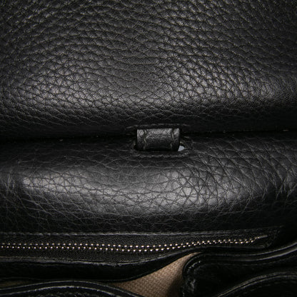 Gucci Small Leather Bamboo Daily Satchel