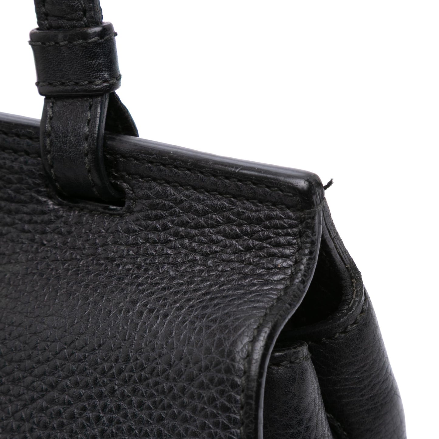 Gucci Small Leather Bamboo Daily Satchel