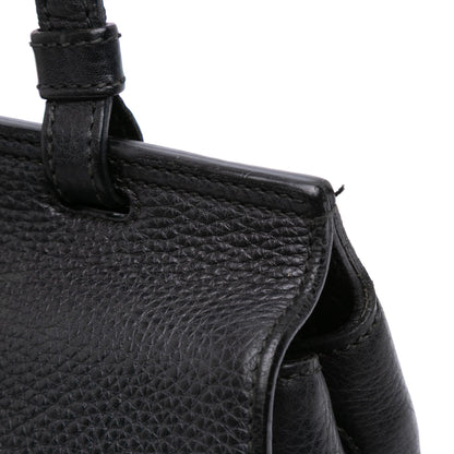 Gucci Small Leather Bamboo Daily Satchel