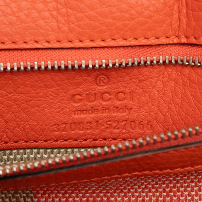 Gucci Small Leather Bamboo Daily Satchel