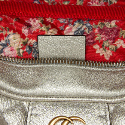 Gucci Small Leather Web Trapuntata Crossbody (SHG-DXltON)