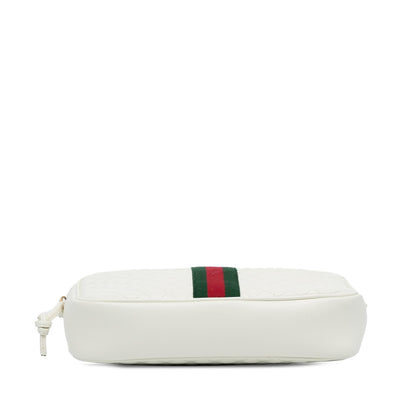 Gucci Small Leather Web Trapuntata Crossbody (SHG-70xUkM)