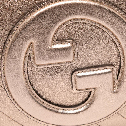 Gucci Small Metallic Calfskin Blondie Crossbody