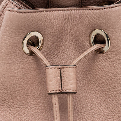 Gucci Small Pebbled Calfskin Soho Drawstring Backpack