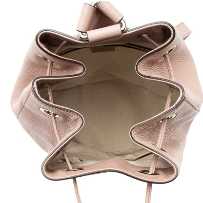 Gucci Small Pebbled Calfskin Soho Drawstring Backpack