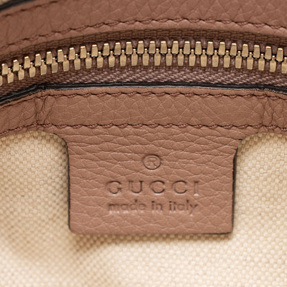 Gucci Small Pebbled Calfskin Soho Drawstring Backpack