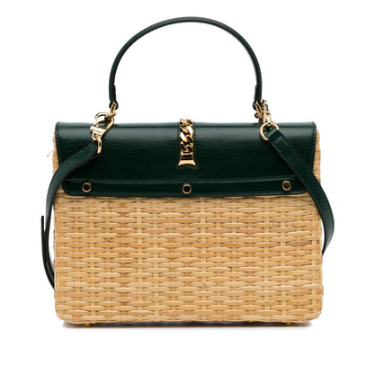Gucci Small Sylvie Wicker Satchel (SHG-Wpjdzr)
