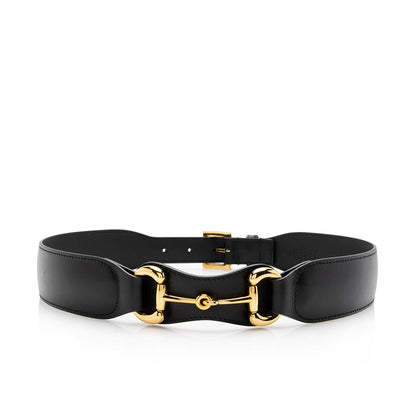 Gucci Smooth Leather Horsebit Belt - Size 30 / 75 (SHF-14990)