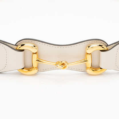 Gucci Smooth Leather Horsebit Belt - Size 34 / 85