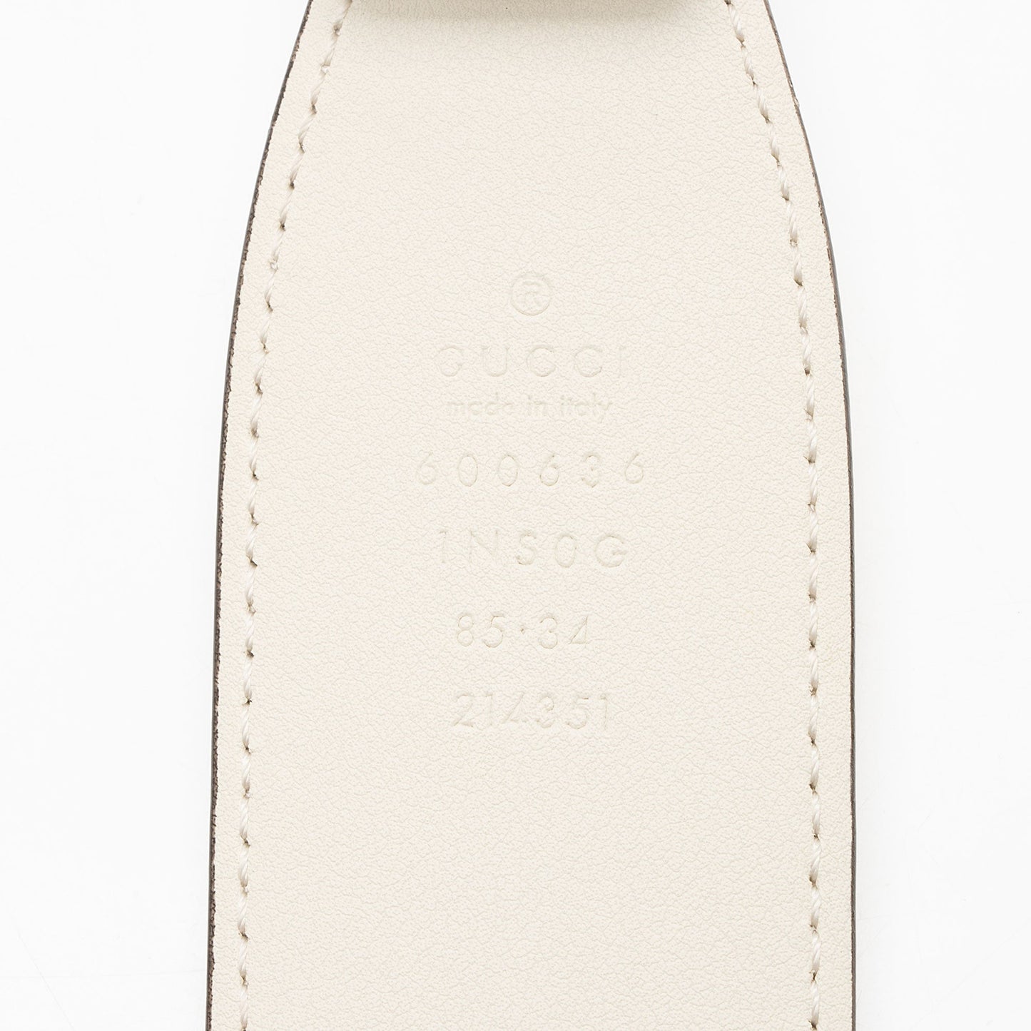 Gucci Smooth Leather Horsebit Belt - Size 34 / 85