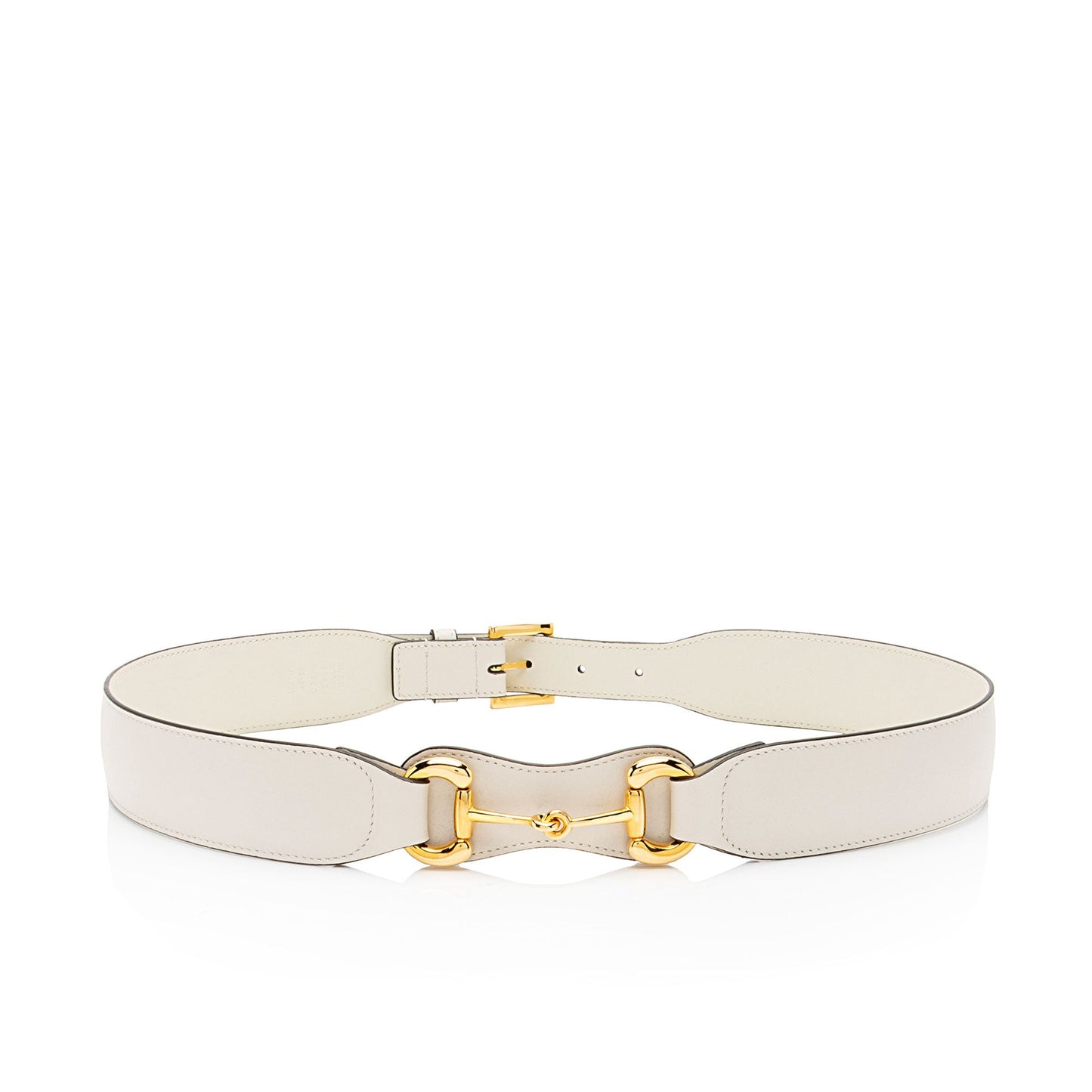 Gucci Smooth Leather Horsebit Belt - Size 34 / 85